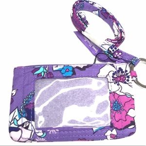 Vera Bradley ID case + lanyard